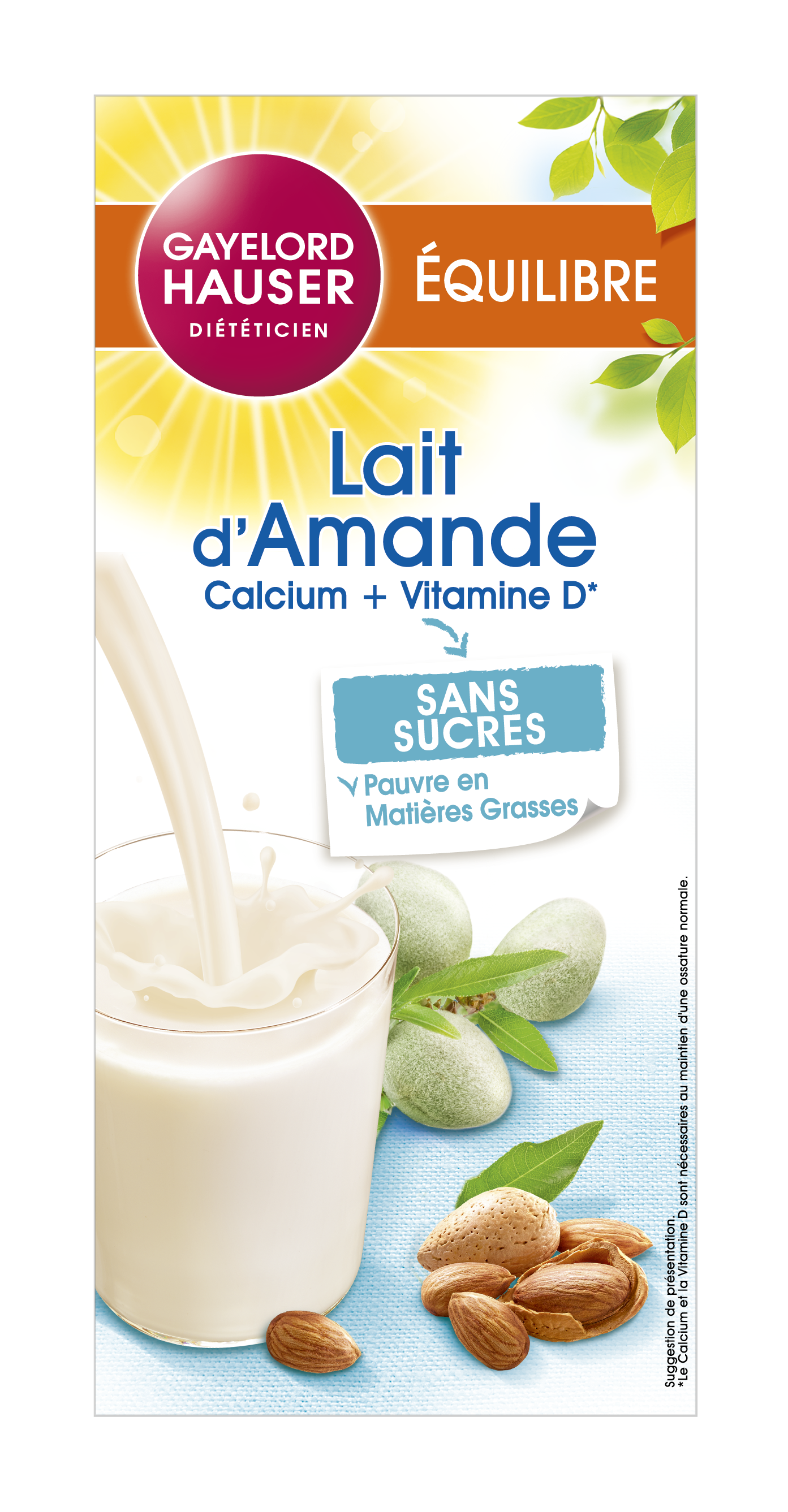  Lait  d  Amande Produit di t tique riche en calcium et 