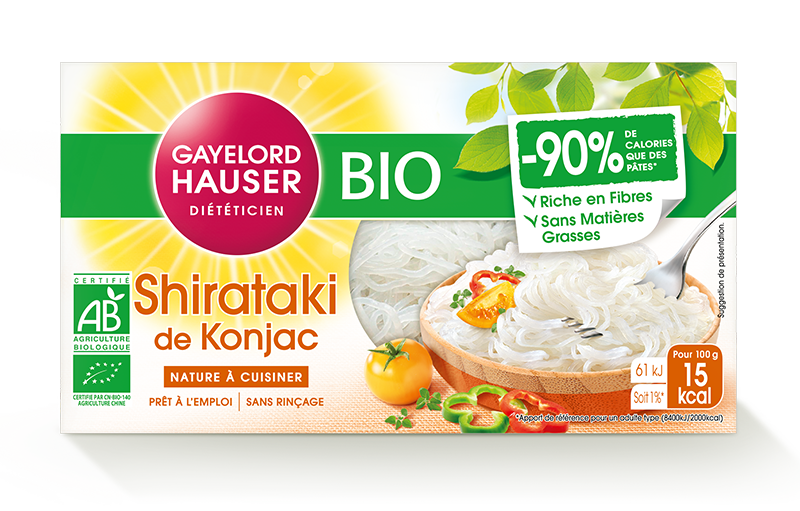Shirataki de Konjac Nature - Produit diététique alternative aux pâtes